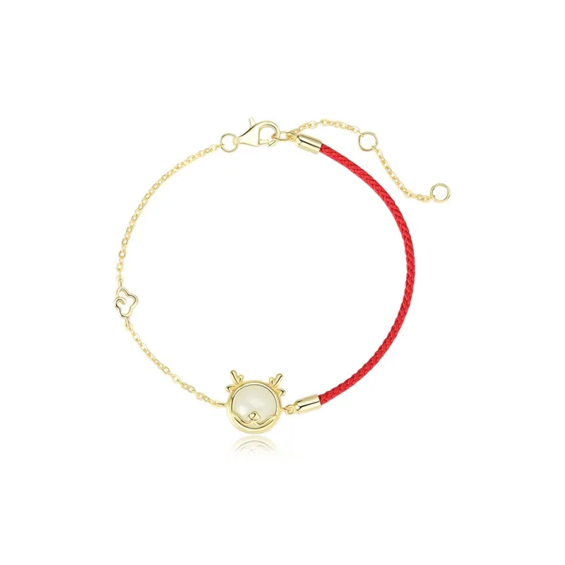Long Fu Hetian Jade Bracelets White Jade/Pale Greenish White Jade Women's-0