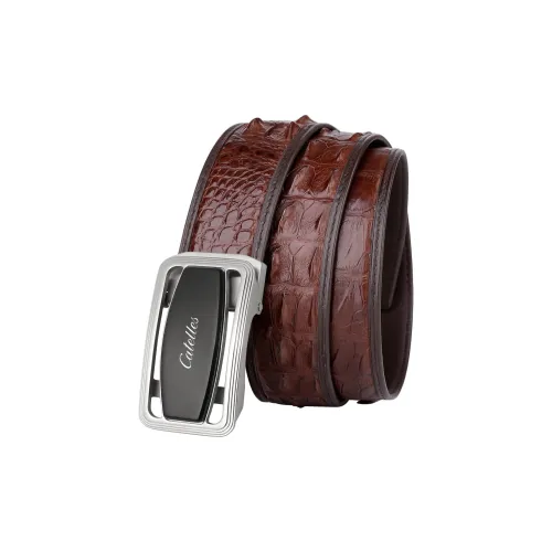 CATELLES Crocodile Leather Leather Belts Men's 3.8cm