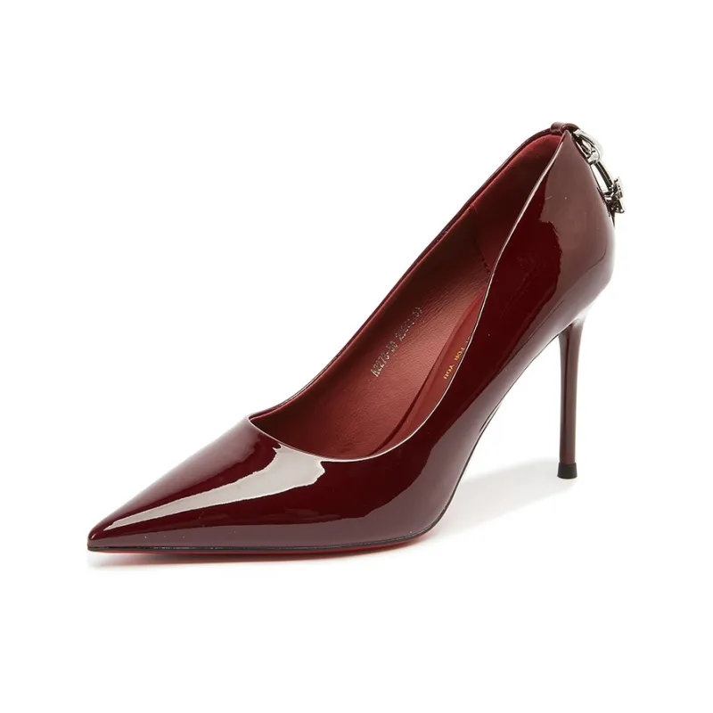POOQ Slim Heel High Heels 9CM Women's-12