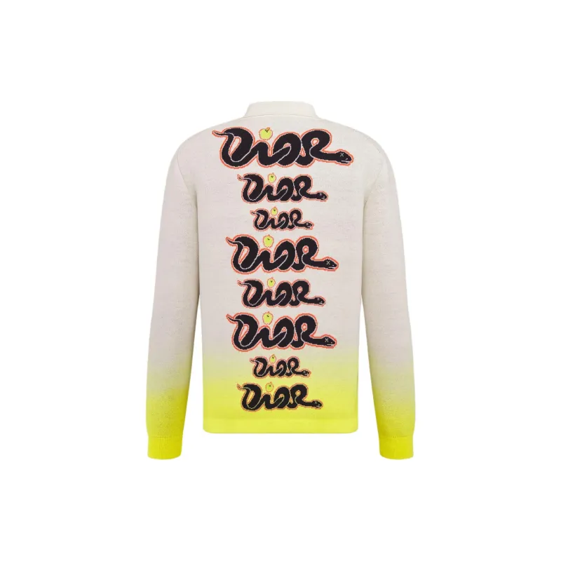 DIOR X Kaws Long Sleeved Polo Shirt-1