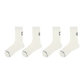 Vine Color Mid Calf Socks Unisex 4 Pack