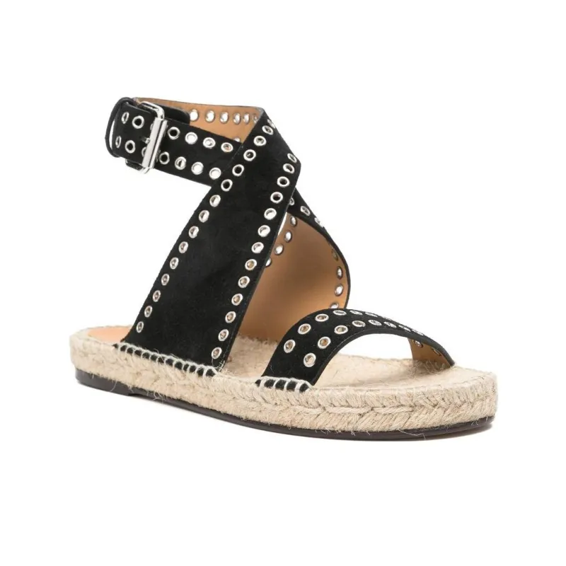 ISABEL MARANT Illya One Strap Sandals Women's Black-2