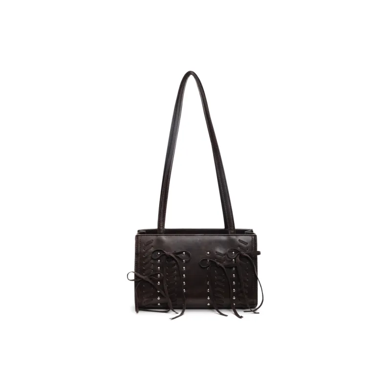 Yalu PU Shoulder Bag Regular Women's Black/Khaki/Brown/Coffee-9