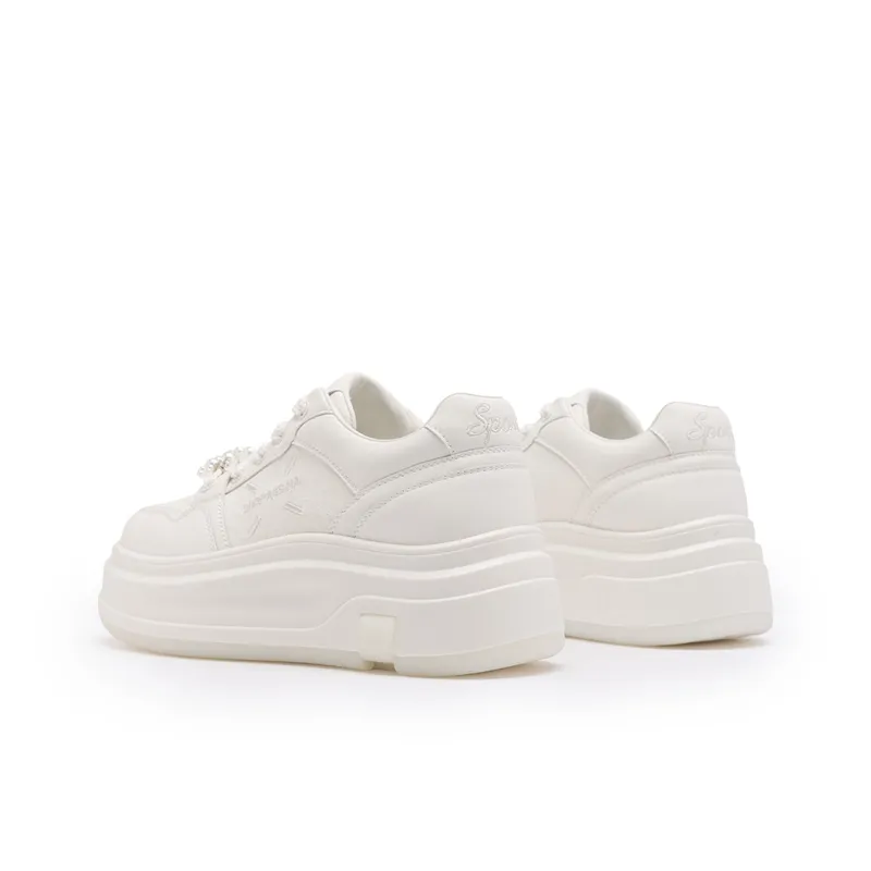 Ritai Skateboard Shoes Women's Ecru-3