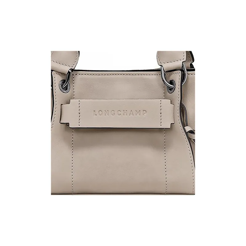 LONGCHAMP 3D Calfskin Shoulder Bag Crossbody Bag Handbag Extra Small Women's Earth Umber-4