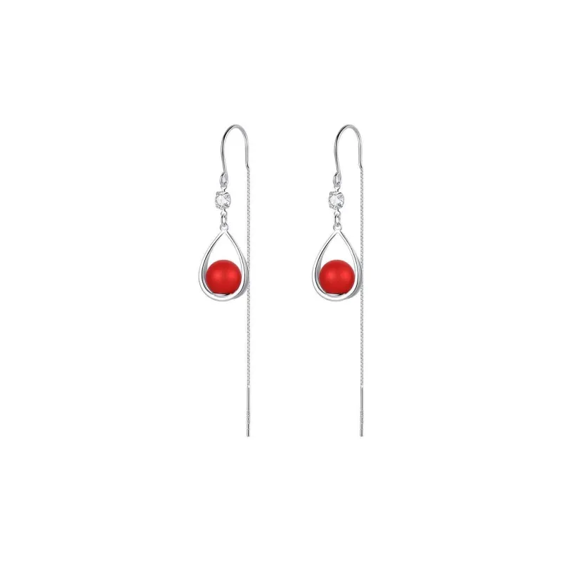 U state 999 Fine Silver Drop Earrings Unisex-0