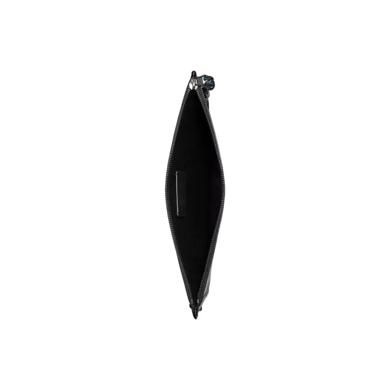 COACH Michael B. Jordan Charter Cow Leather Clutch Tubas Men's Black-1