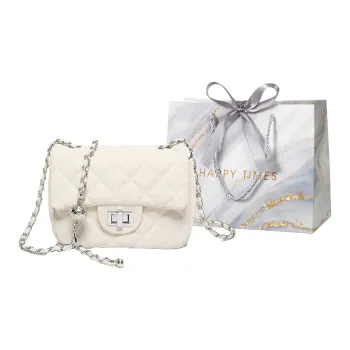 Miss Angel PU Shoulder Bag, Crossbody Bag Women's White/Silver/Black/Pink