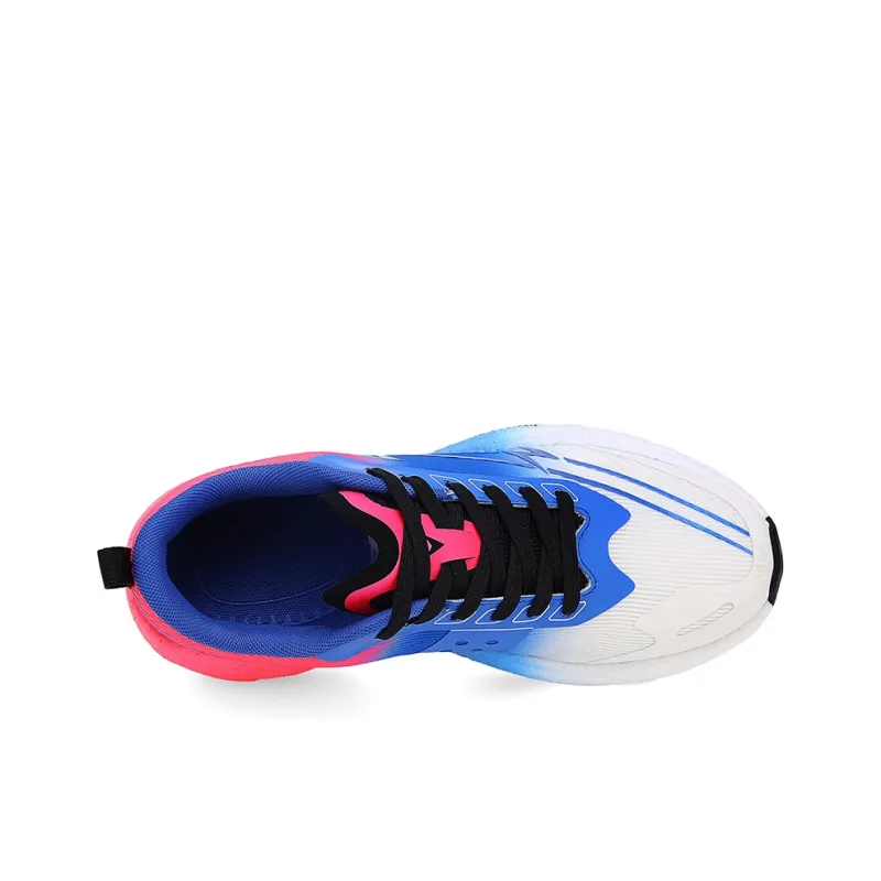Lin Feng Cushioning Abrasion Resistant Rebound Height Increasing Low Top Kids' Running Shoes Aurora Blue Teenagers-3