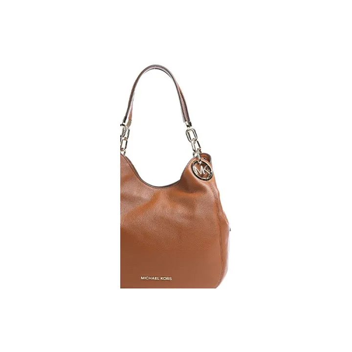 MICHAEL KORS Lillie Large Pebbled Leather Shoulder Bag-3