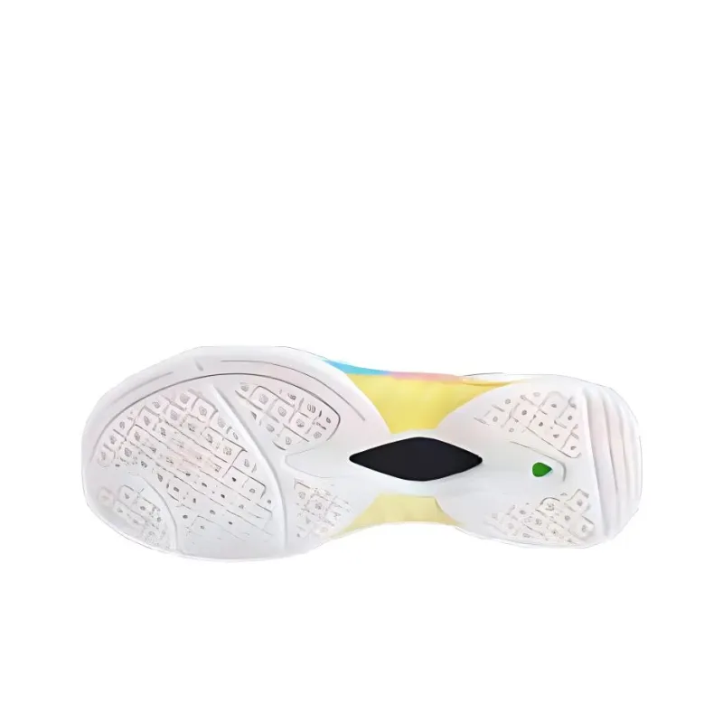 VICTOR Anti Slip Wear Resistant Low Top Badminton Shoes Unisex White Gray Silver-2