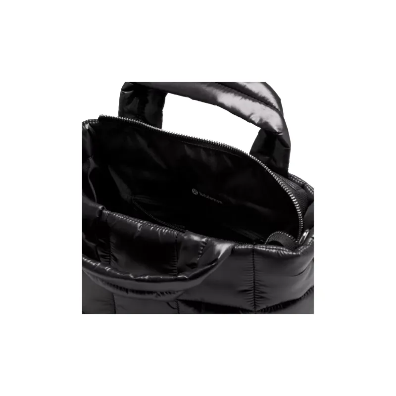 Lululemon Wunder Puff Series Nylon Shoulder Bag, Crossbody Bag, Handbag Mini Women's Black-2