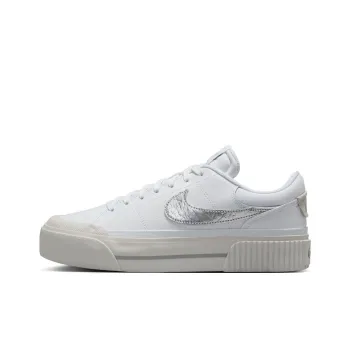 Nike Court Legacy Anti Slip Wear Resistant Low Top Skateboard Shoes Women's White