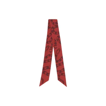 Chloe Silk Silk Scarves Women's Red