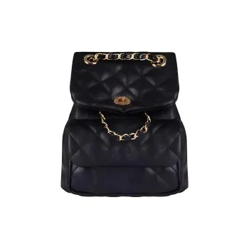 WEIBASHA Sheepskin Backpack Small Size Women's Black
