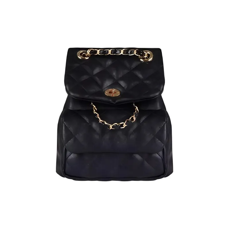 WEIBASHA Sheepskin Backpack Small Size Women's Black-0