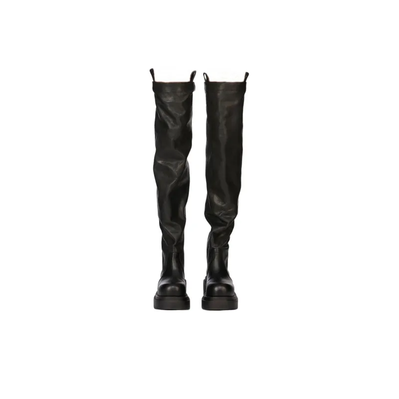 RICK OWENS/RO Bogun Over the knee Boots Women's Black-2