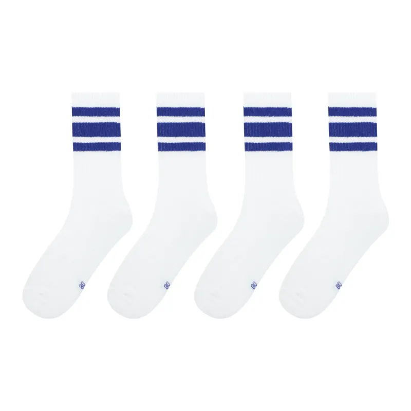 7 SEVFUN Knee High Socks Unisex Combo Set White-2