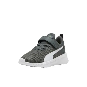 PUMA Flyer Anti Slip Wear Resistant Low Top Kids' Running Shoes Gray White Kids'