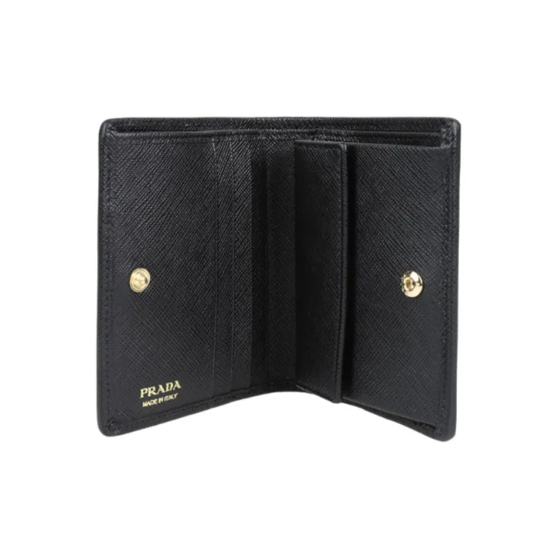 PRADA Nylon Wallet Women's Black-3