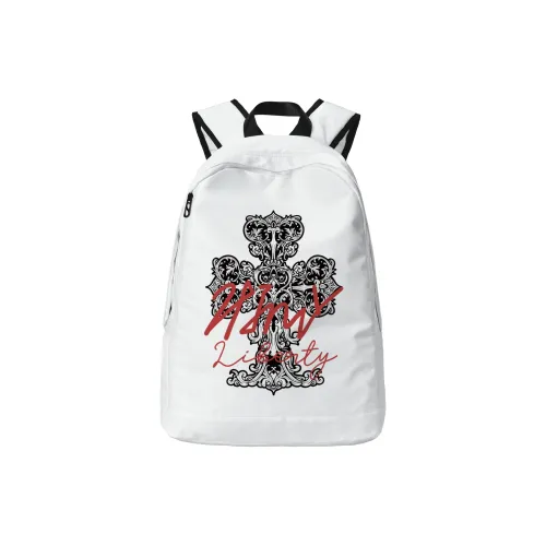HINY Polyester Backpack Unisex White