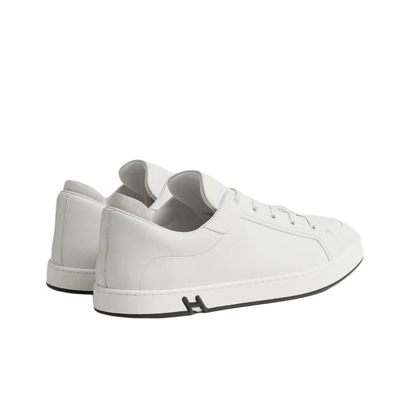 HERMES Low Top Skateboard Shoes Men's White-2