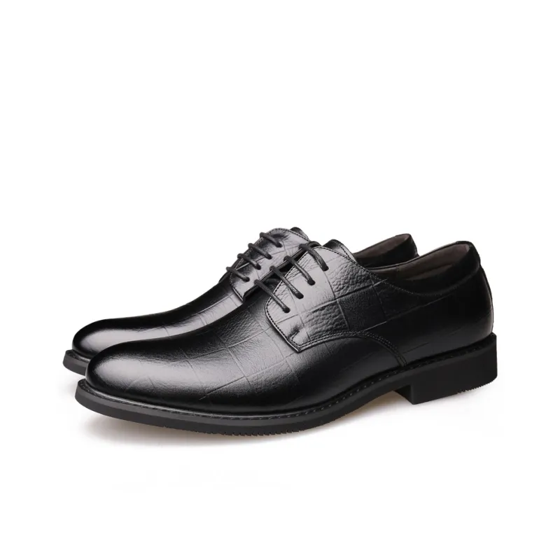 Bindu Dress Shoes Men Low Top Black/Brown-3