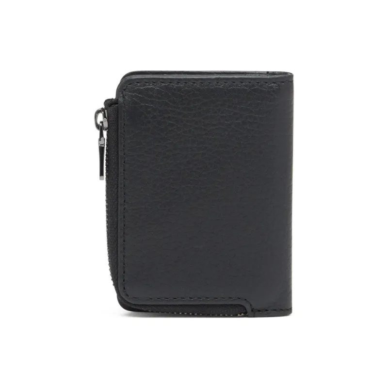 DIESEL Cow Leather Card Holder Men's Black-1