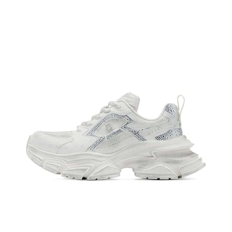 GG-CC Height Increasing Sports Casual Shoes Wear-Resistant Slip-Resistant Low-Top Distressed Chunky Sneakers Women's-0