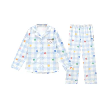 GUKOO x Sanrio Yugui Dog Pajama Set Women's Night Blue