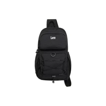 Lee Polyester Sling Bag Regular Unisex Black
