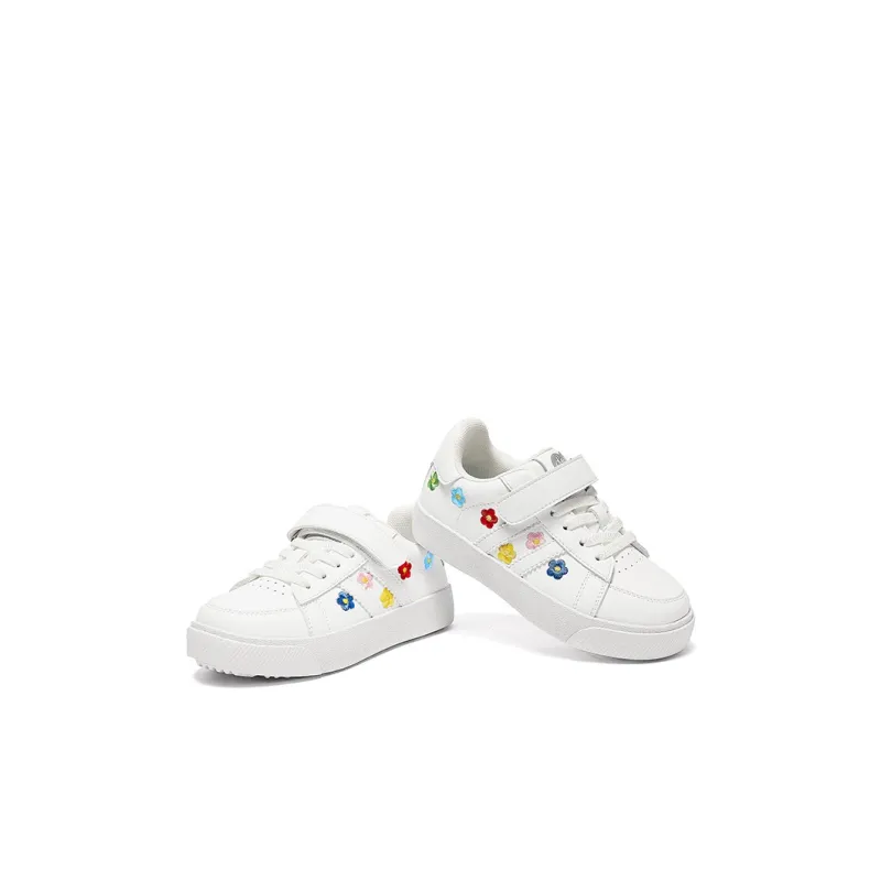 Snoffy Durable Breathable Low Top Kids' Skateboarding Shoes Preppy White Kids'-1