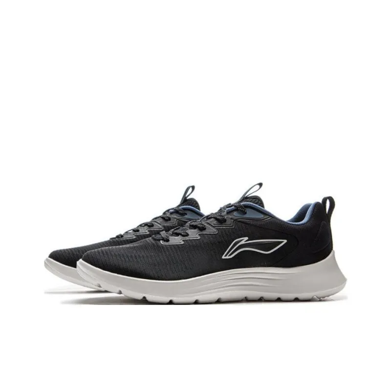 LiNing Feather Cushioning, Slip Resistant, Abrasion Resistant, Lightweight Low Top Sprint Running Shoes Men's Black-2