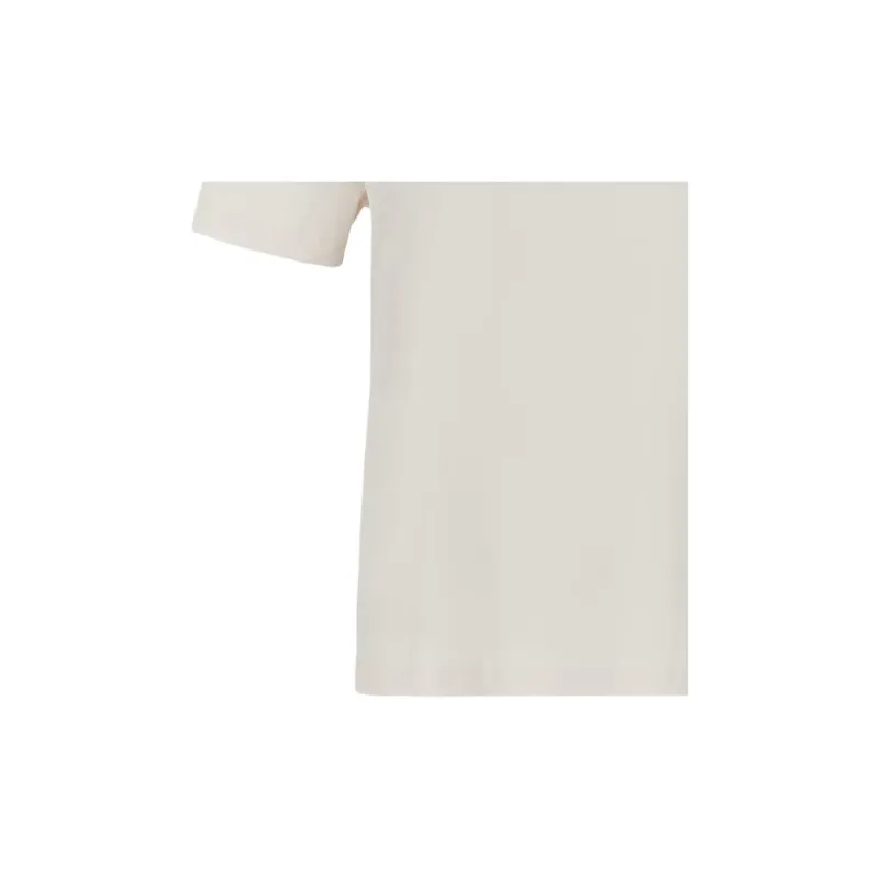 EMPORIO ARMANI EA7 FW24 Drop Shoulder Sleeve T Shirt Women's Greige-2