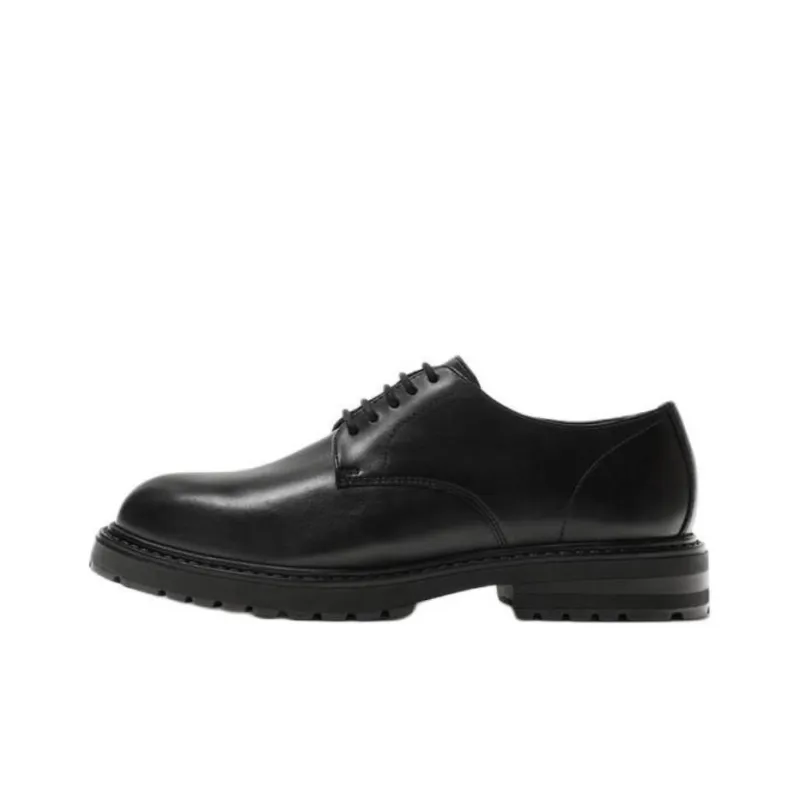 ZARA Dress Shoes Men Low Top Black-0
