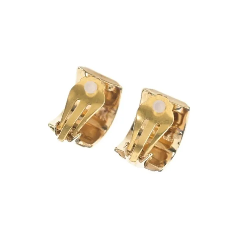 HERMES Enamel Earrings Women's Blue-2