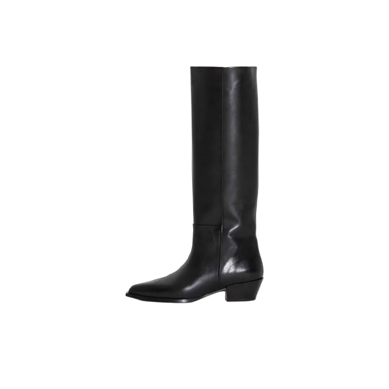 Aeyde Arla Knee high Boots 4cm Women's Black-0