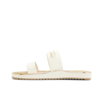 ALDO Slide Slippers Women's White/Tan