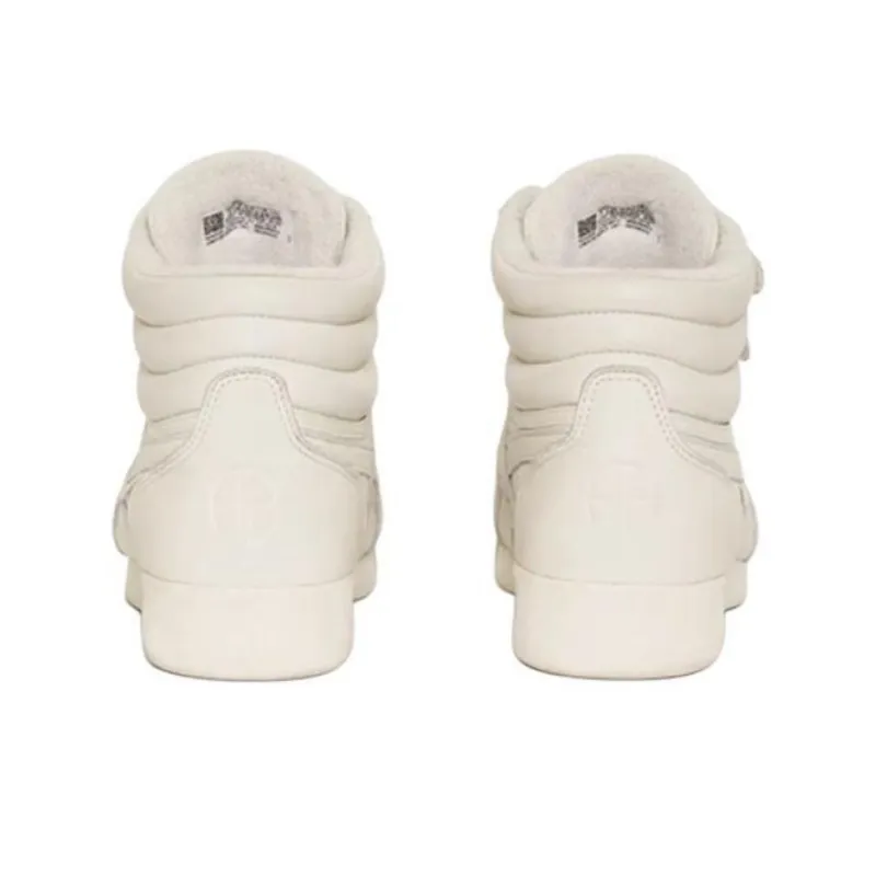 Reebok x Anine Bing Freestyle Hi High-Top Skateboard Shoes Women's Ivory White-4