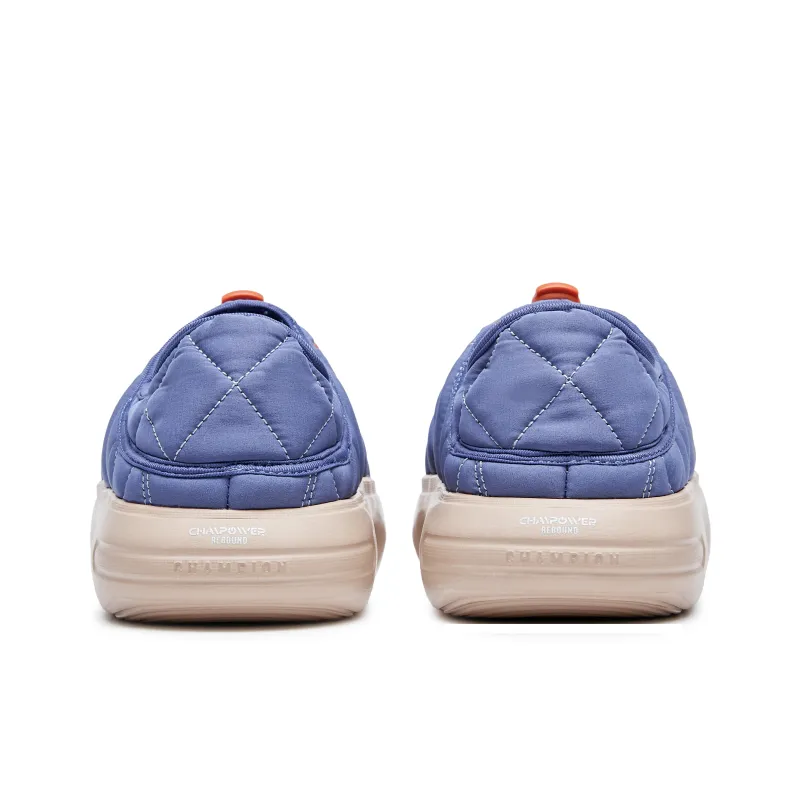 Champion Warm Low-Top Casual Shoes Women's Iron Blue/Fire Red-3