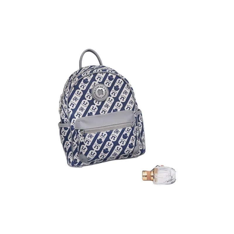 DANNYBEARJEANS Fabric Backpack Large Size Unisex Blue-2