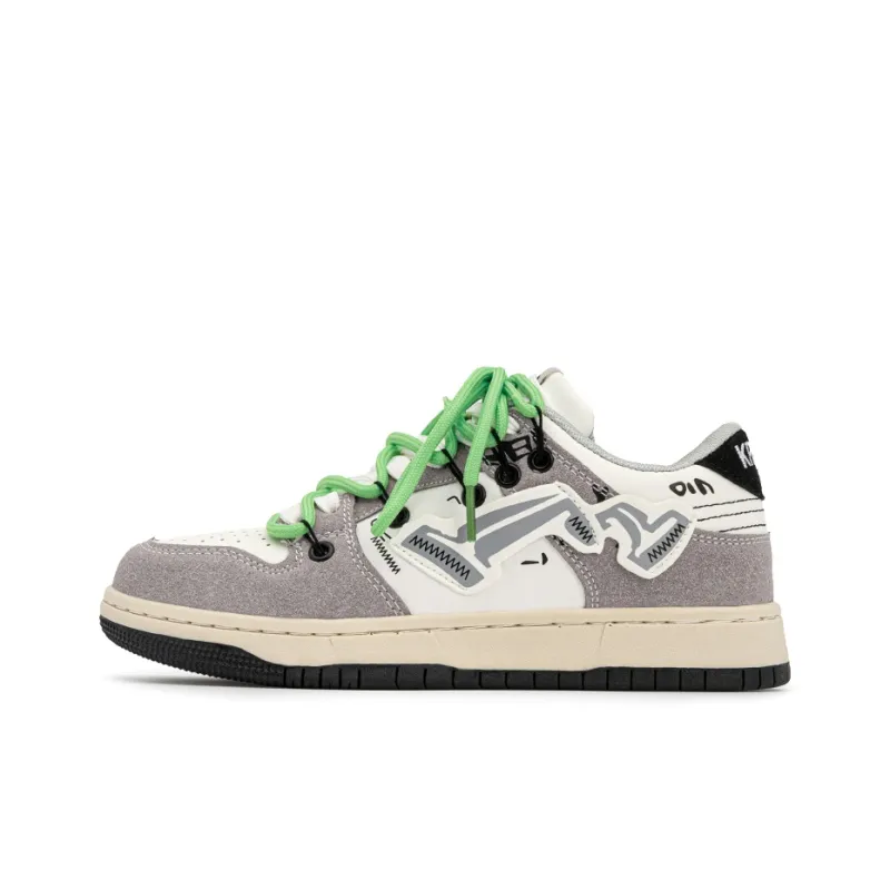 WELKIN&WZWJ Anti-Slip And Wear-Resistant Lightweight Height Increasing Low-Top Skateboard Shoes Unisex-6