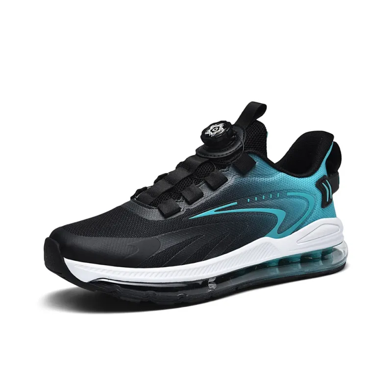 BIANSULONG Cushioned Slip-Resistant Abrasion-Resistant Low-Top Full-Length Air Cushion Running Shoes Men's Black-6