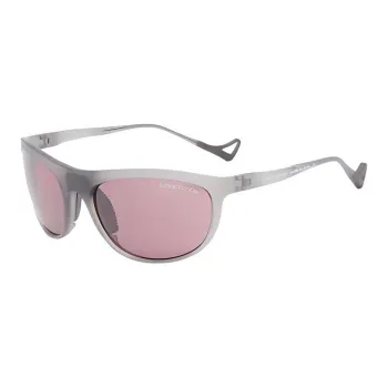 District Vision Plastic Nylon Rubber Titanium Stainless Steel Oval Sunglasses Unisex Gray