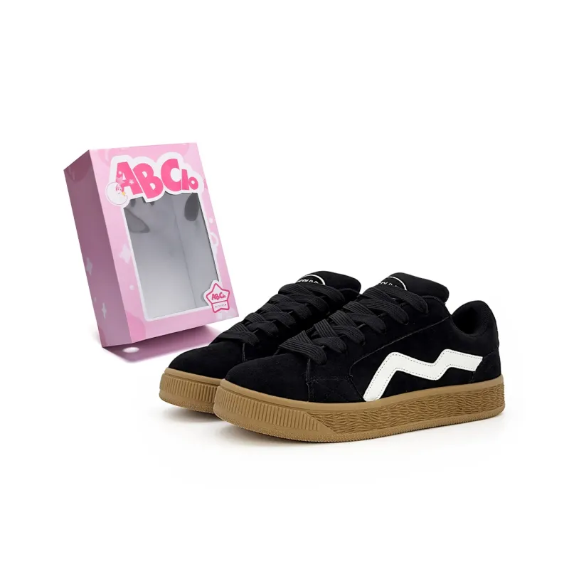 ABCIO Slip Resistant Waterproof Low Top Skateboard Shoes Women's Black-0