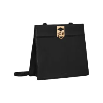 CAFUNE Cow Leather Crossbody Bag Shoulder Bag Women's Black