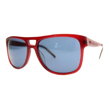 XISILI Acetate Square Sunglasses Men's Red