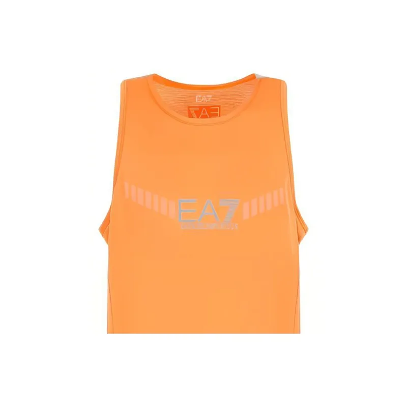 EMPORIO ARMANI EA7 SS23 Tank Top Men's Bright Orange-4