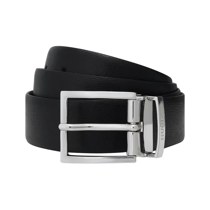 HUGO BOSS Logo engraved Leather Belt-1