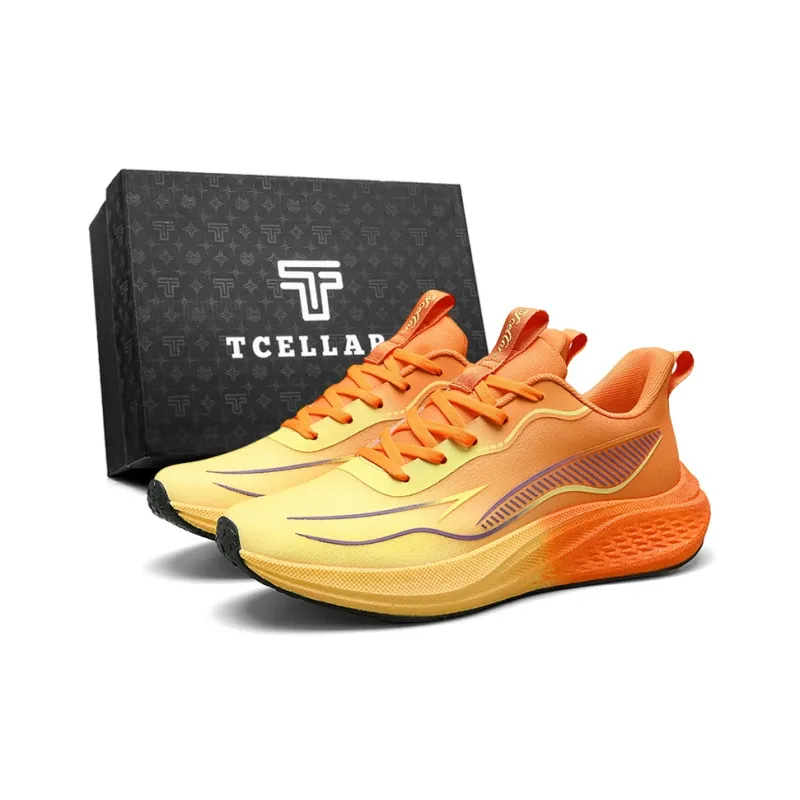 TCELLARS Abrasion Resistant Lightweight Height Increasing Rebound Low Top Running Shoes Men's Exclusive Box-6